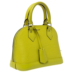 Pre Owned Louis Vuitton Citron Epi Leather Alma BB Bag