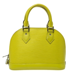 Pre Owned Louis Vuitton Citron Epi Leather Alma BB Bag