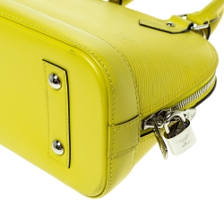 Pre Owned Louis Vuitton Citron Epi Leather Alma BB Bag