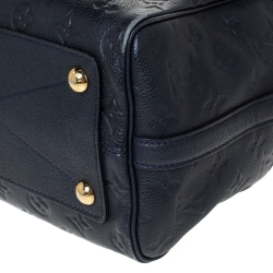 Pre Owned Louis Vuitton Blue Infini Monogram Empreinte Leather Speedy Bandouliere 25 Bag