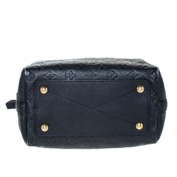 Pre Owned Louis Vuitton Blue Infini Monogram Empreinte Leather Speedy Bandouliere 25 Bag