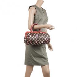 Pre Owned Louis Vuitton Limited Edition Richard Prince Monogram Watercolor Aquarelle Papillon Frame Bag