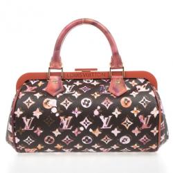 Pre Owned Louis Vuitton Limited Edition Richard Prince Monogram Watercolor Aquarelle Papillon Frame Bag
