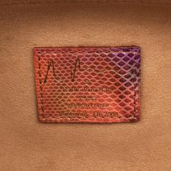 Pre Owned Louis Vuitton Limited Edition Richard Prince Monogram Watercolor Aquarelle Papillon Frame Bag