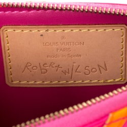 Pre Owned Louis Vuitton Fluo Rose Monogram Vernis Robert Wilson Lexington Pochette Bag