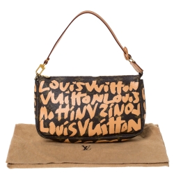 Pre Owned Louis Vuitton Monogram Canvas Limited Edition Stephen Sprouse Graffiti Pochette Accessoires