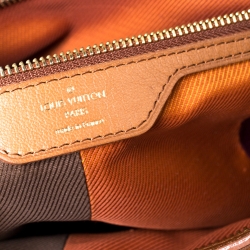 Pre Owned Louis Vuitton Bordeaux Monogram Canvas and Leather Limited Edition Blocks Zipped Bag