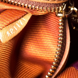 Pre Owned Louis Vuitton Bordeaux Monogram Canvas and Leather Limited Edition Blocks Zipped Bag