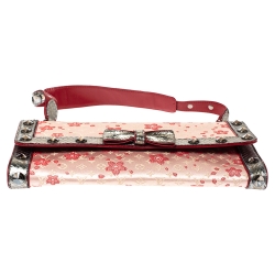 Pre Owned  Louis Vuitton Red Cherry Blossom Monogram Satin Limited Edition Takashi Murakami Bag