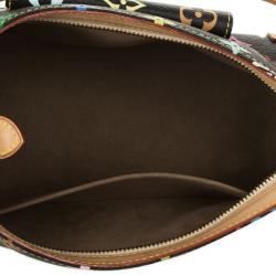 Pre Owned Louis Vuitton Monogram Multicolore Black Eliza Shoulder Handbag