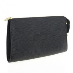 مملوكة مسبقًا Louis Vuitton Black Epi Leather Pochette Accessoires