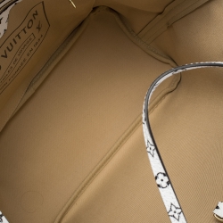 Louis Vuitton Khaki Giant Monogram Canvas Neverfull MM Bag