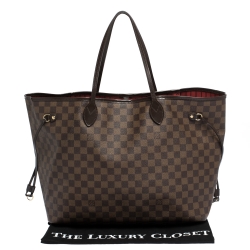 Louis Vuitton Damier Ebene Canvas Neverfull GM Bag