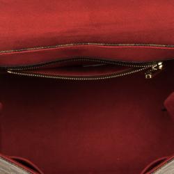 Pre Owned Louis Vuitton Damier Ebene Bergamo MM