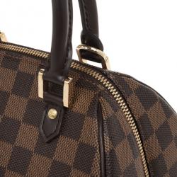 Pre Owned Louis Vuitton Damier Ebene Ribera PM Satchel Handbag