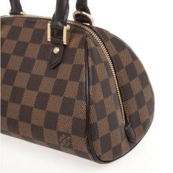 Pre Owned Louis Vuitton Damier Ebene Ribera PM Satchel Handbag