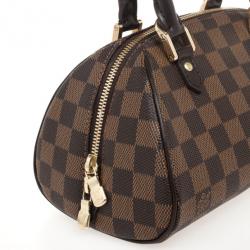 Pre Owned Louis Vuitton Damier Ebene Ribera PM Satchel Handbag