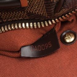 Pre Owned Louis Vuitton Damier Ebene Ribera PM Satchel Handbag