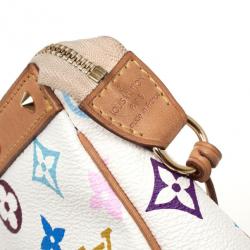 Pre Owned Louis Vuitton White Multicolore Pochette Accessoires