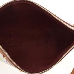 Pre Owned Louis Vuitton White Multicolore Pochette Accessoires