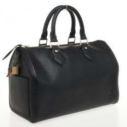 Pre Owned Louis Vuitton Black Epi Speedy 30