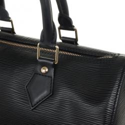 Pre Owned Louis Vuitton Black Epi Speedy 30