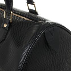 Pre Owned Louis Vuitton Black Epi Speedy 30