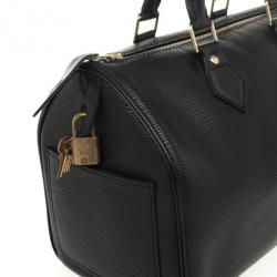 Pre Owned Louis Vuitton Black Epi Speedy 30