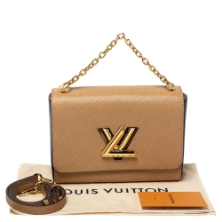 مملوكة مسبقًا Louis Vuitton Camel Epi Leather Twist MM Bag