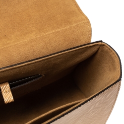 مملوكة مسبقًا Louis Vuitton Camel Epi Leather Twist MM Bag