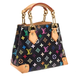 مملوكة مسبقًا Louis Vuitton Black Multicolor Monogram Canvas Audra Bag