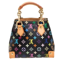 مملوكة مسبقًا Louis Vuitton Black Multicolor Monogram Canvas Audra Bag