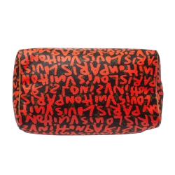 مملوكة مسبقًا Louis Vuitton Monogram Canvas Neon Orange Graffiti Stephen Sprouse Speedy 30 Bag