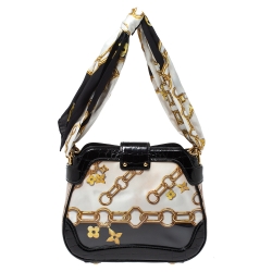 مملوكة م سبقًا Louis Vuitton Black Alligator and Monogram Charms Linda Scarf Bag