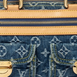 Pre Owned Louis Vuitton Blue Monogram Denim Neo Speedy Bag