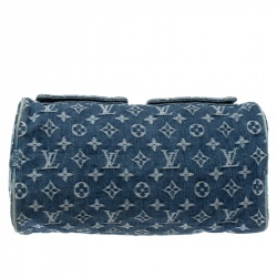 Pre Owned Louis Vuitton Blue Monogram Denim Neo Speedy Bag