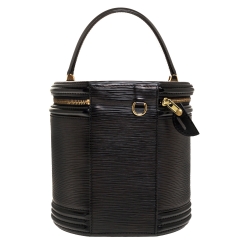 Pre Owned Louis Vuitton Black Epi Leather Cannes Bag
