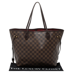 Louis Vuitton Damier Ebene Canvas Neverfull MM Bag