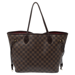 Louis Vuitton Damier Ebene Canvas Neverfull MM Bag
