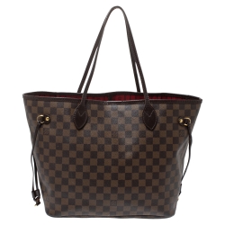 Louis Vuitton Damier Ebene Canvas Neverfull MM Bag