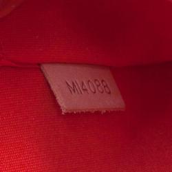 Pre Owned Louis Vuitton Orange Vernis Alma GM