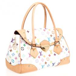 مملوكة مسبقًا Louis Vuitton White Multicolor Beverly GM