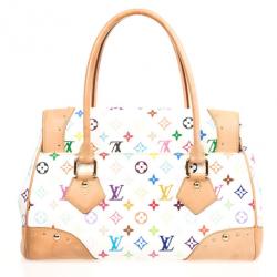 مملوكة مسبقًا Louis Vuitton White Multicolor Beverly GM