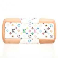 مملوكة مسبقًا Louis Vuitton White Multicolor Beverly GM