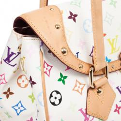 مملوكة مسبقًا Louis Vuitton White Multicolor Beverly GM