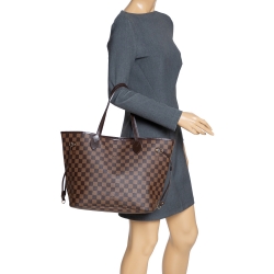 Louis Vuitton Damier Ebene Canvas Neverfull MM Bag