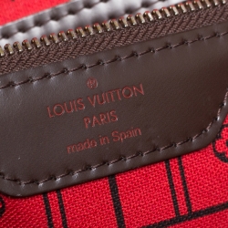 Louis Vuitton Damier Ebene Canvas Neverfull MM Bag