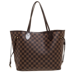 Louis Vuitton Damier Ebene Canvas Neverfull MM Bag