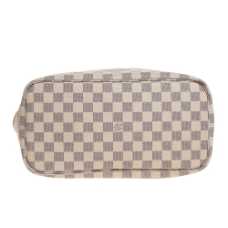 Pre Owned Louis Vuitton Damier Azur Canvas Neverfull MM Bag