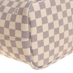 Pre Owned Louis Vuitton Damier Azur Canvas Neverfull MM Bag